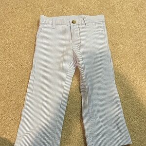 Janie and Jack Seersucker Striped Kids Pants 2T